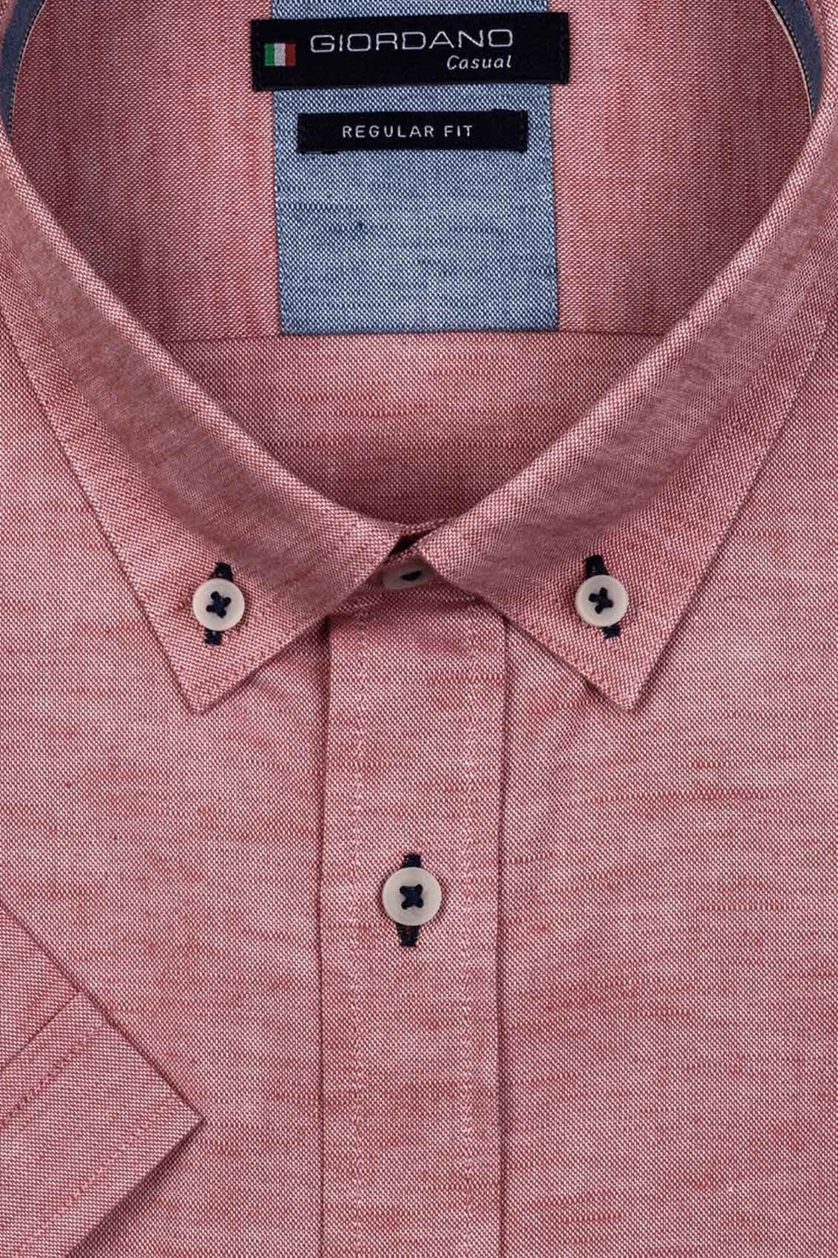 Giordano overhemd rood button-down boord