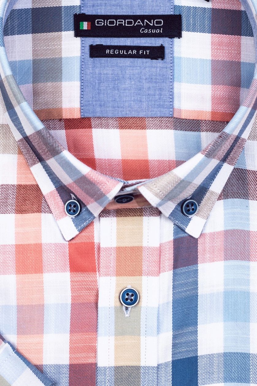 Overhemd Giordano geruit button-down boaod
