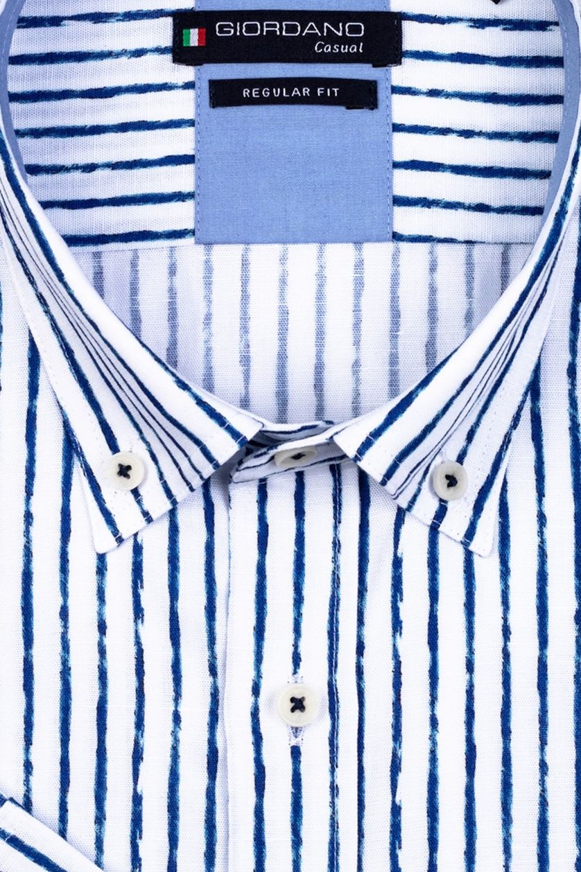 Giordano overhemd gestreept print button-down