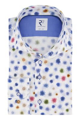 R2 Overhemd mouwlengte 7 R2 bloemenprint