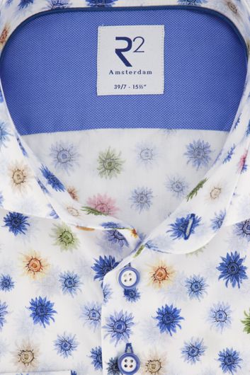 Overhemd mouwlengte 7 R2 bloemenprint
