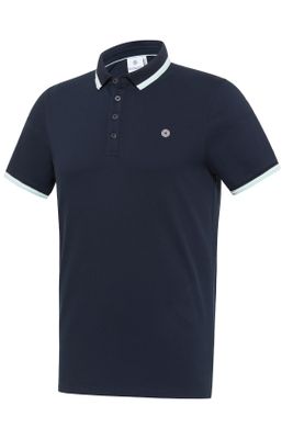 Blue Industry Polo Blue Industry donkerblauw met witte details