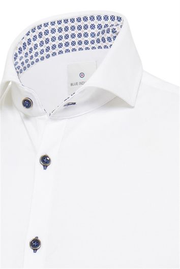 Blue Industry korte mouwen overhemd effen wit
