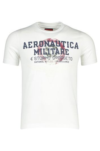 T-shirt Aeronautica Militare opdruk wit