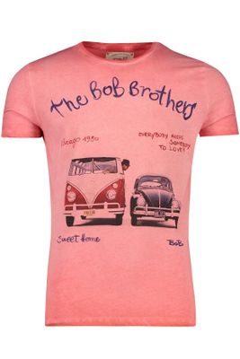 Bob Bob t-shirt roze print met auto's