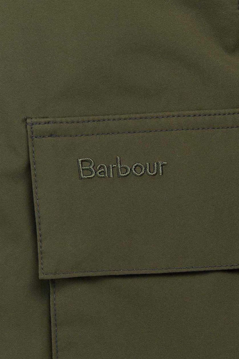 Barbour jas armygreen halflang met capuchon