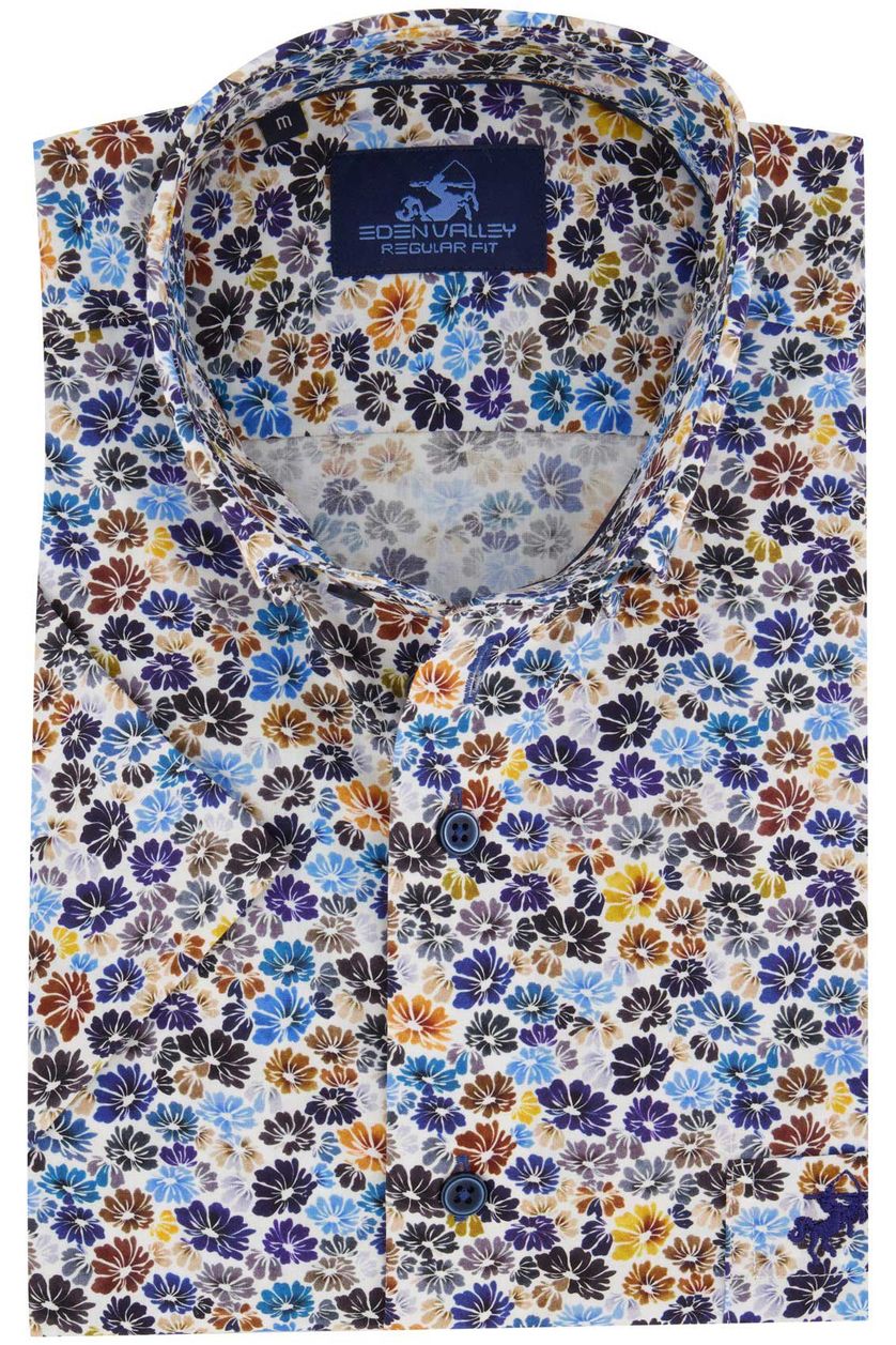 Korte mouwen overhemd Eden Valley bloemenprint