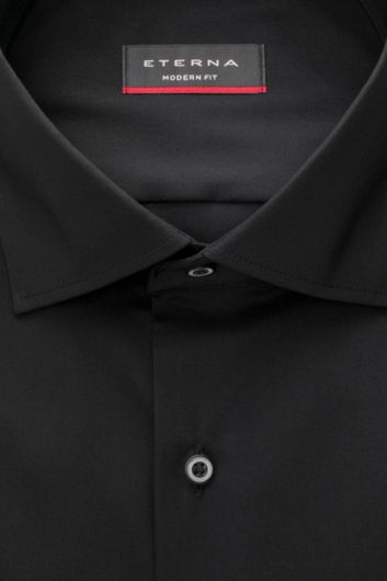 Overhemd Eterna Modern Fit zwart