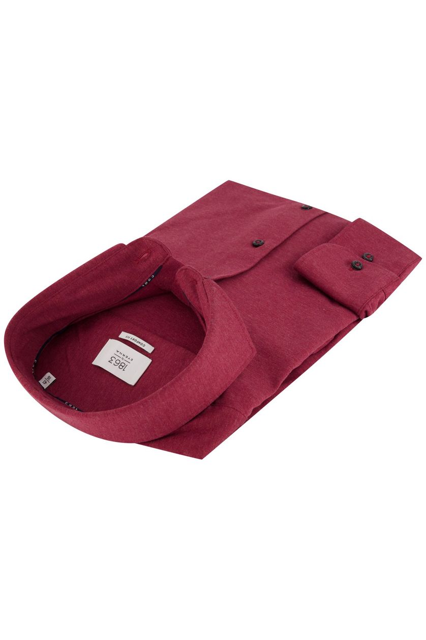 Eterna overhemd bordeaux rood Comfort Fit