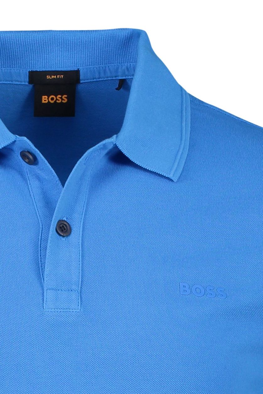 Poloshirt blauw Hugo Boss Prime