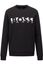Logo sweater Hugo Boss zwart katoen ronde hals 