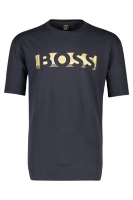 Hugo Boss Donkerblauw t-shirt Hugo Boss print