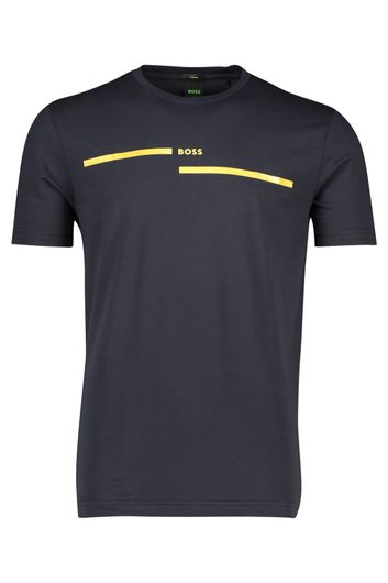 Navy Hugo Boss t-shirt print