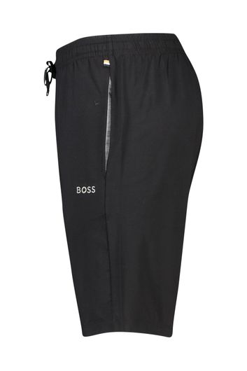 Hugo Boss Big & Tall zwarte pyjamabroek kort