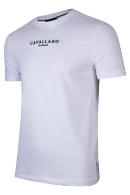 Cavallaro Wit Cavallaro t-shirt zwart logo