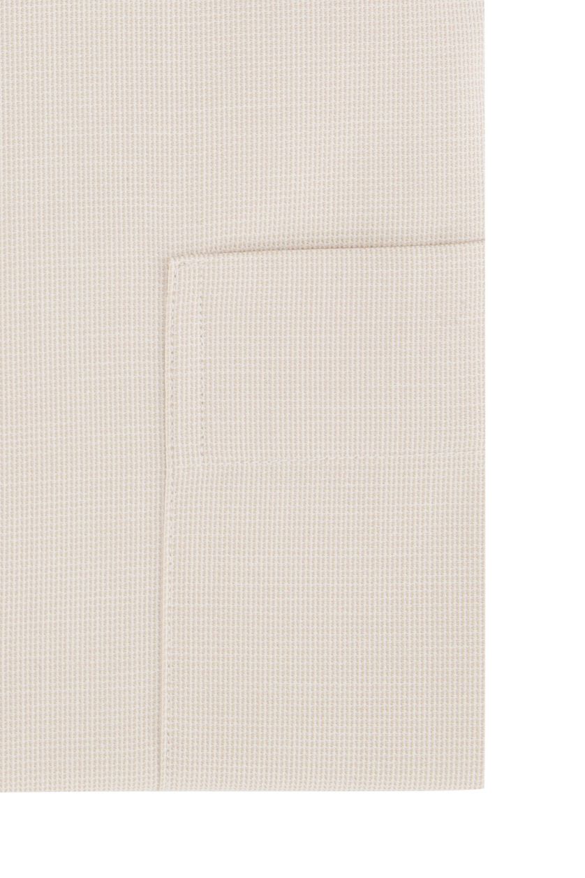 Eton overhemd Classic beige 100% katoen wijde fit