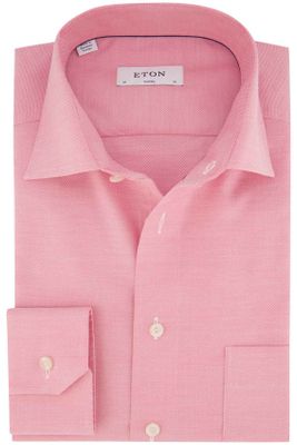 Eton Eton overhemd Classic gemeleerd roze