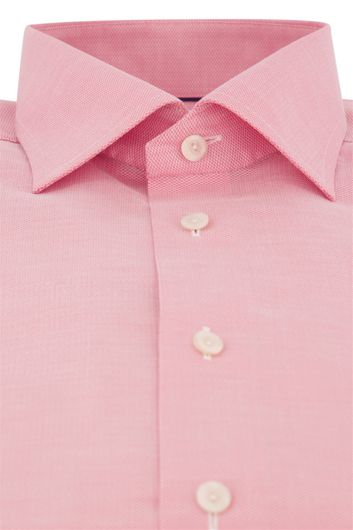 Eton overhemd Classic gemeleerd roze