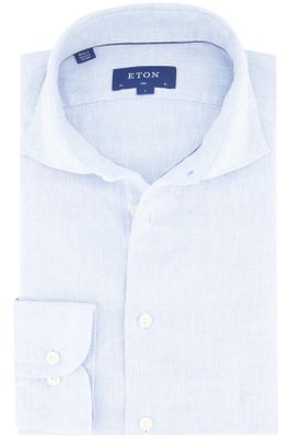 Eton Eton overhemd Slim Fit gemeleerd blauw