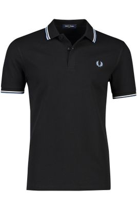 Fred Perry Fred Perry poloshirt zwart met details