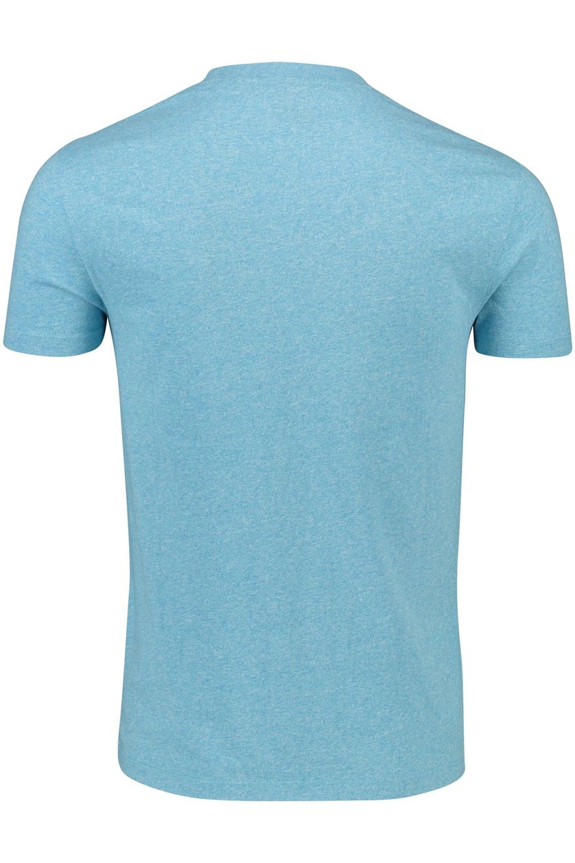 Lichtblauwe t-shirt Superdry