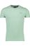 Superdry t-shirt  slim fit turquoise effen katoen