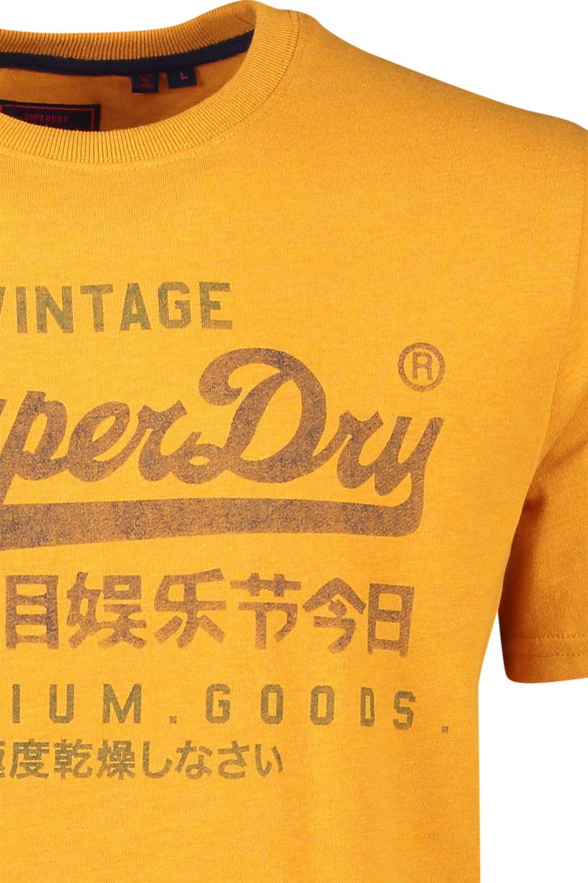 Oranje t-shirt Superdry