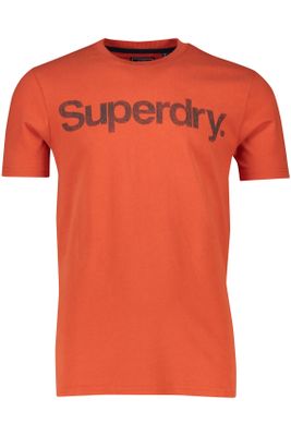 Superdry T-shirt Superdry ronde hals oranje