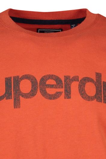 T-shirt Superdry ronde hals oranje