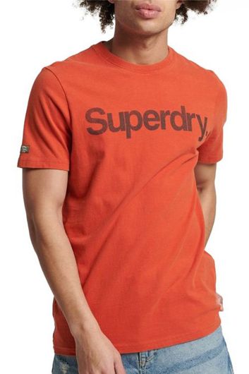 T-shirt Superdry ronde hals oranje