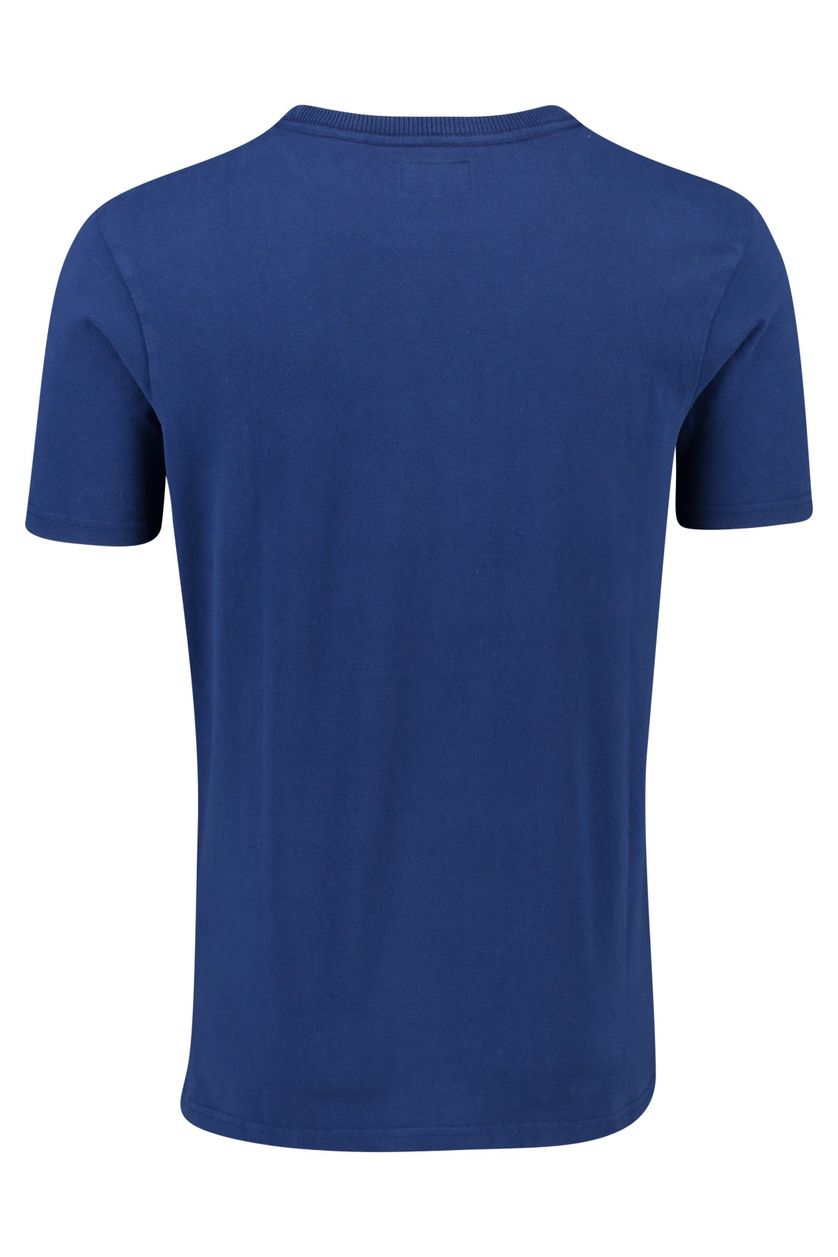 T-shirt Superdry donkerblauw ronde hals logo
