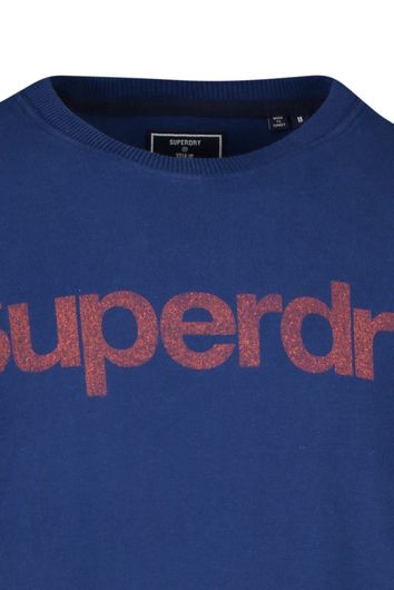 Superdry t-shirt met logo navy
