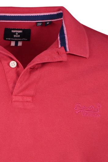Superdry polo met logo rood