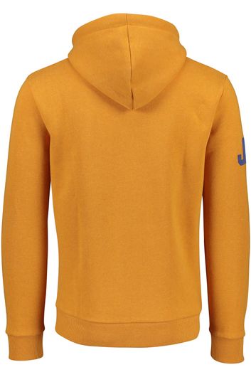Logo hoodie Superdry oranje blauw