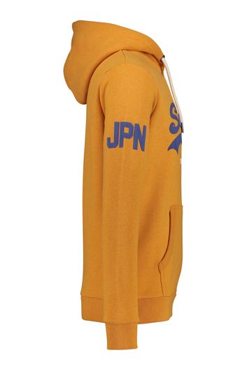 Logo hoodie Superdry oranje blauw