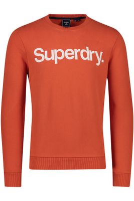 Superdry Superdry trui met opdruk oranje
