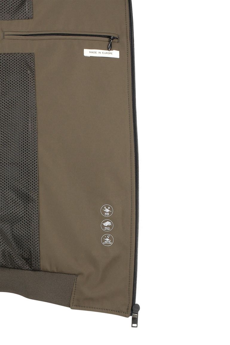 Portofino zomerjas groen normale fit katoen