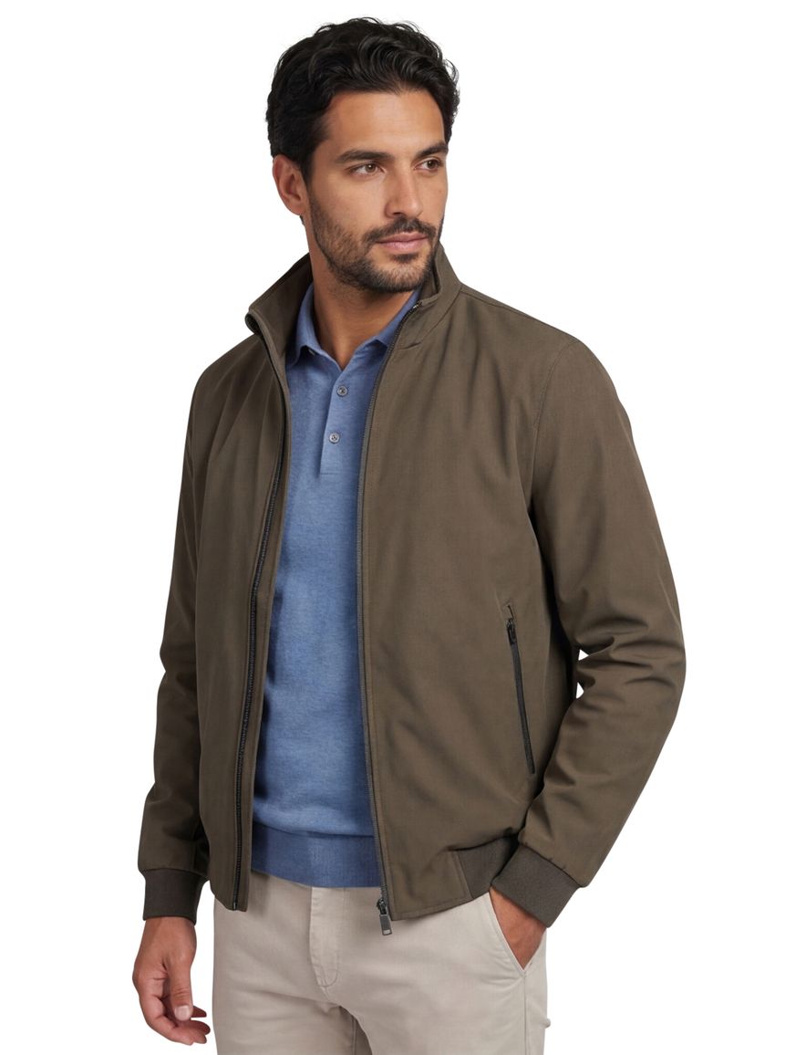 Portofino zomerjas groen normale fit katoen