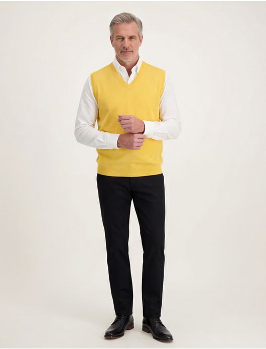 Slipover heren geel Maerz