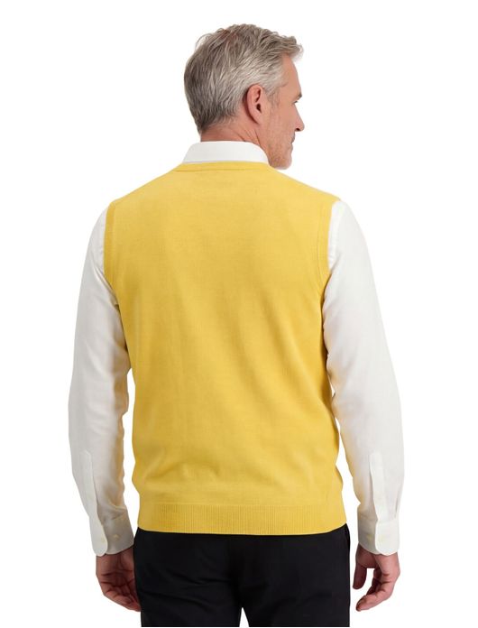 Slipover heren geel Maerz