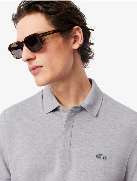 Lacoste poloshirt Regular Fit grijs