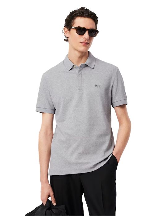 Lacoste poloshirt Regular Fit grijs