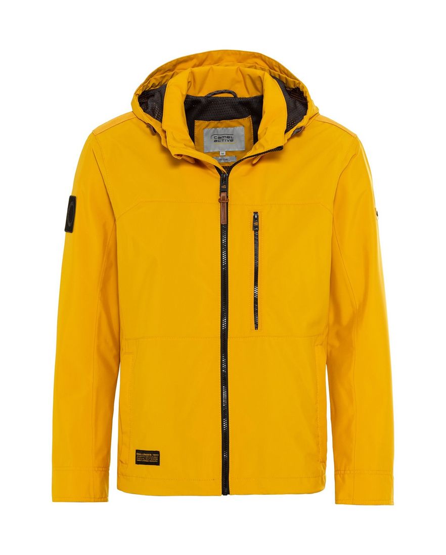 Camel Active jas met capuchon geel