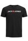 Jack & Jones t-shirt zwart effen Plus Size