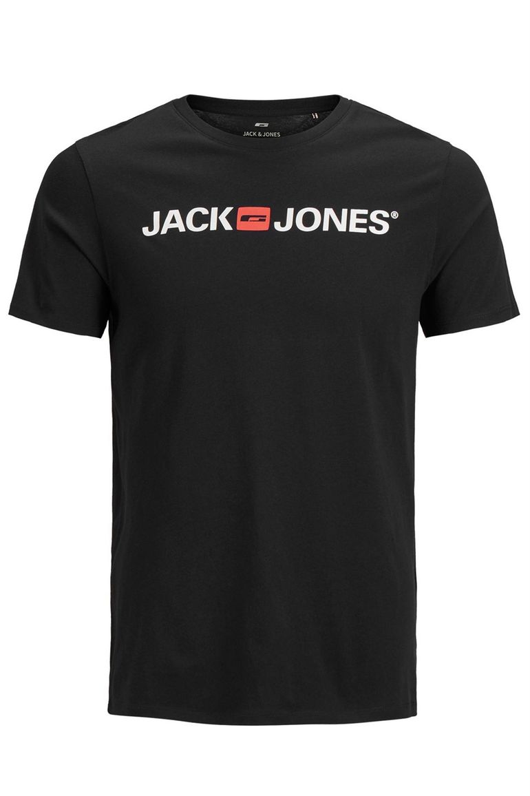 Jack & Jones t-shirt zwart effen