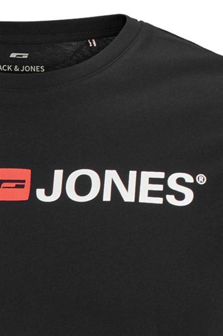 Jack & Jones t-shirt zwart effen