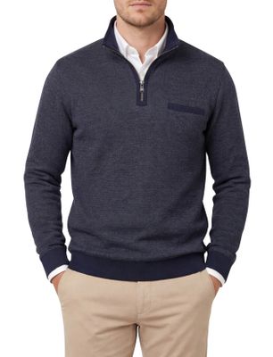 Casa Moda Trui Casa Moda donkerblauw borstzak