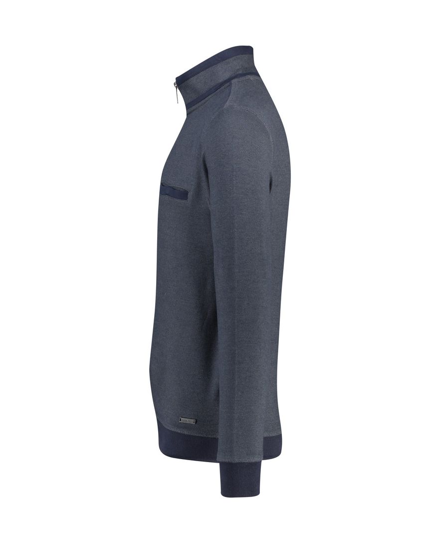 Trui Casa Moda donkerblauw borstzak