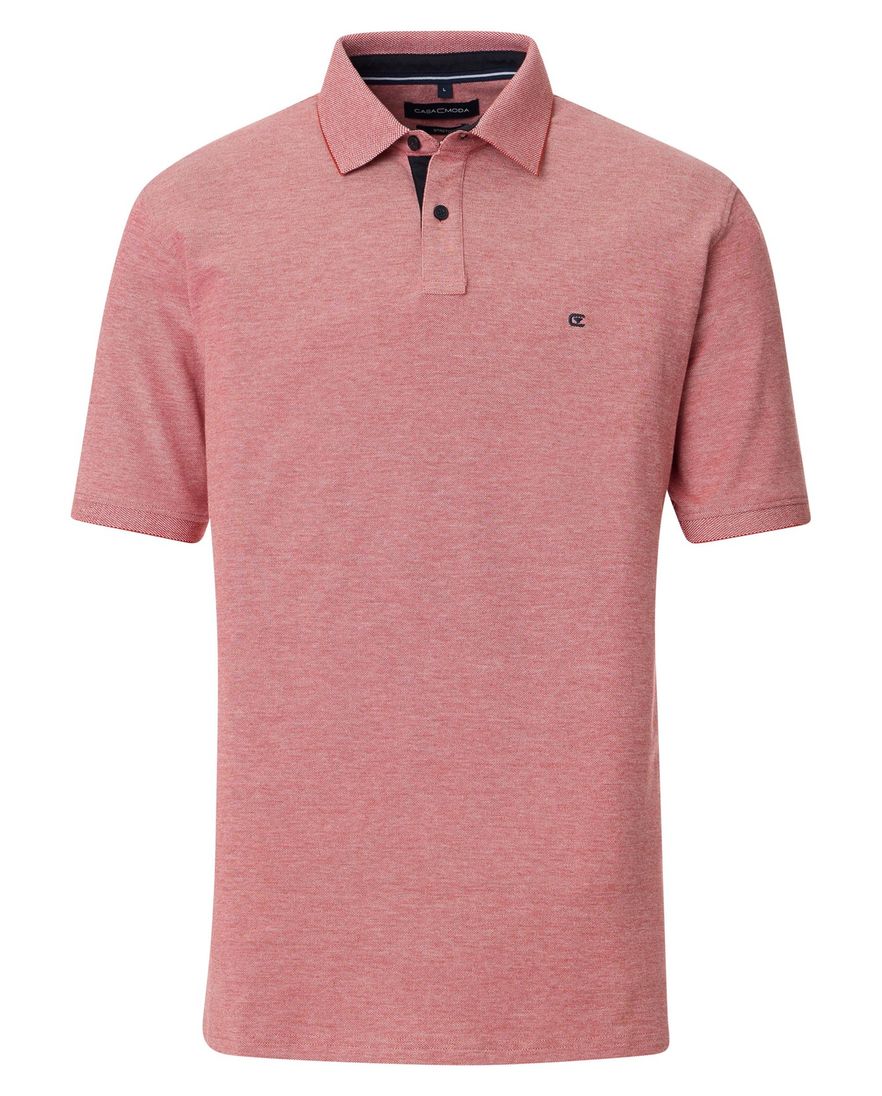 Casa Moda polo oranje gemeleerd