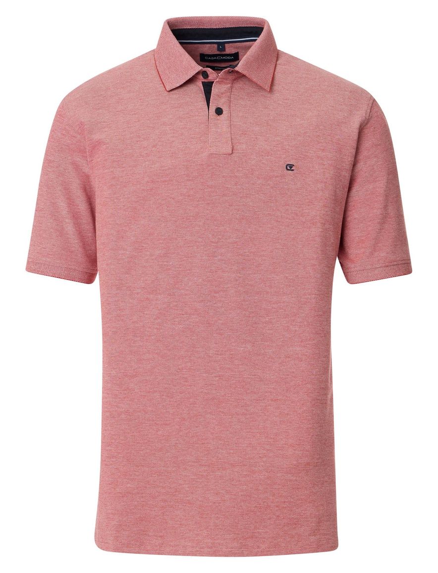 Casa Moda polo oranje gemeleerd